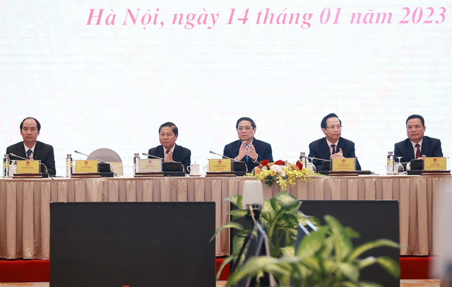 Thủ tướng Phạm Minh Chính dự Hội nghị triển khai nhiệm vụ lao động, người có công - Ảnh 1.