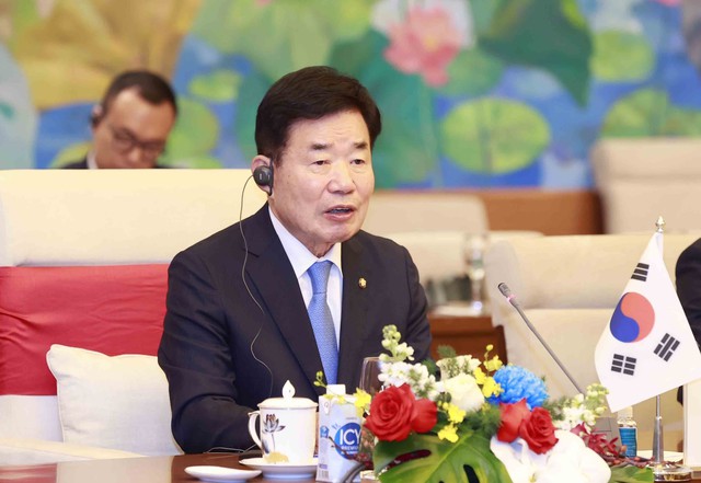 Chủ tịch Quốc hội Hàn Quốc Kim Jin Pyo kết thúc tốt đẹp chuyến thăm chính thức Việt Nam - Ảnh 2.