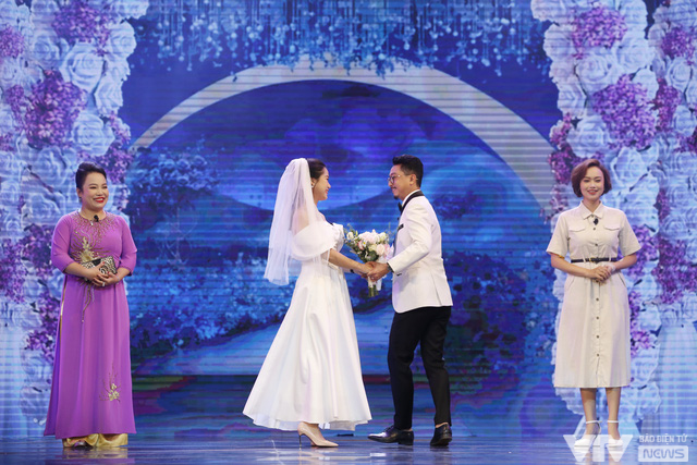 Vợ chồng Lâm Vỹ Dạ làm đám cưới trong Gala cười 2023 - Ảnh 4.