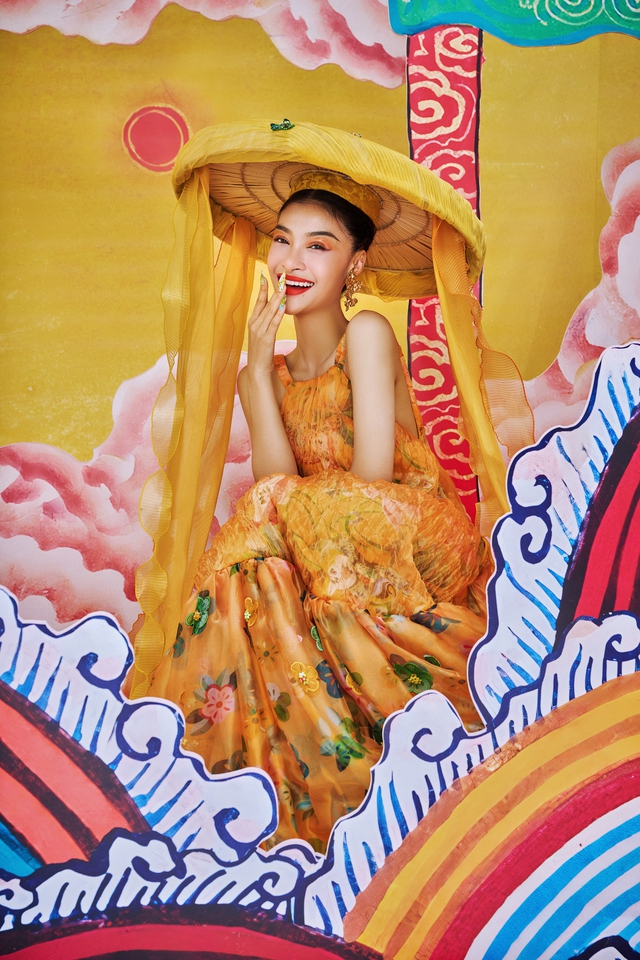Vẻ đẹp đậm chất Á Đông của Á hậu Kiều Loan trong bộ ảnh Tết 2023 - Ảnh 6.