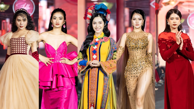 Dàn Hoa hậu, Á hậu đọ sắc tại show thời trang chào năm mới 2023 - Ảnh 1.