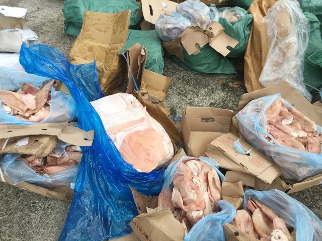 Thu giữ gần 6 tấn sản phẩm động vật bốc mùi hôi thối ở Quảng Trị - Ảnh 3.