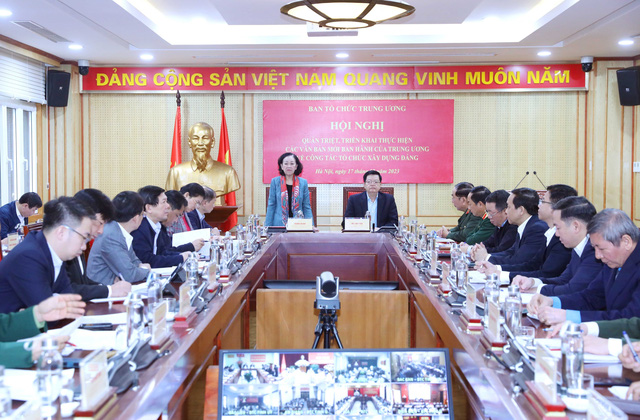 Ban Tổ chức Trung ương quán triệt, triển khai các văn bản mới về công tác tổ chức xây dựng Đảng - Ảnh 2.