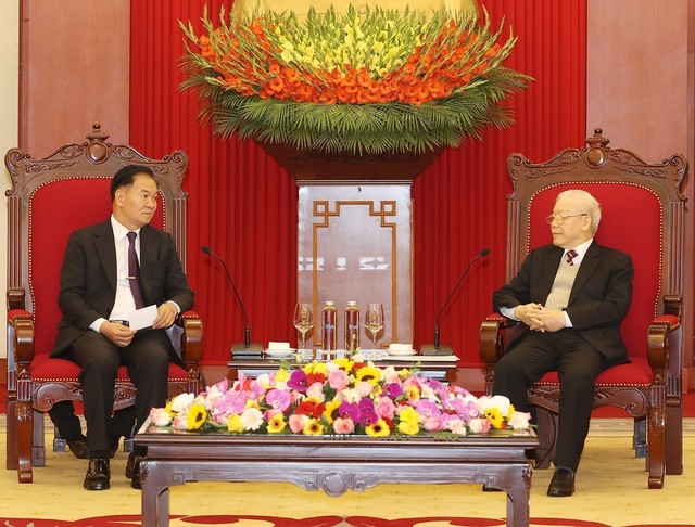 Tổng Bí thư: Việt Nam luôn coi trọng mối quan hệ đặc biệt thủy chung với Lào - Ảnh 2.