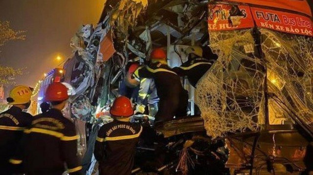 Tai nạn 3 người chết ở Quảng Nam: Tài xế xe khách khai gì? - Ảnh 2.