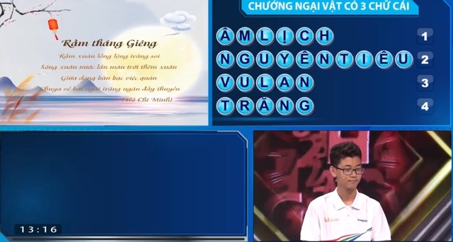 Đường lên đỉnh Olympia 23: Nữ sinh Hà Nội bằng điểm nam sinh Bình Định phút áp chót, cuộc Về đích cực gay cấn - Ảnh 3.