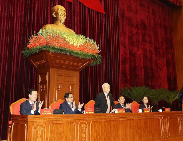 Tổng Bí thư Nguyễn Phú Trọng chủ trì Hội nghị gặp mặt các đồng chí nguyên lãnh đạo Đảng, Nhà nước - Ảnh 1.