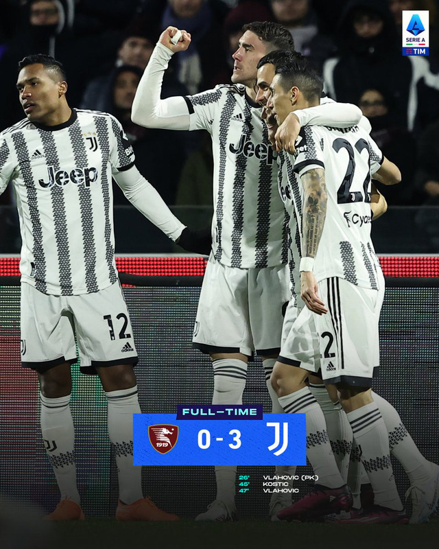 Juventus giành chiến thắng thuyết phục trước Salernitana   - Ảnh 2.