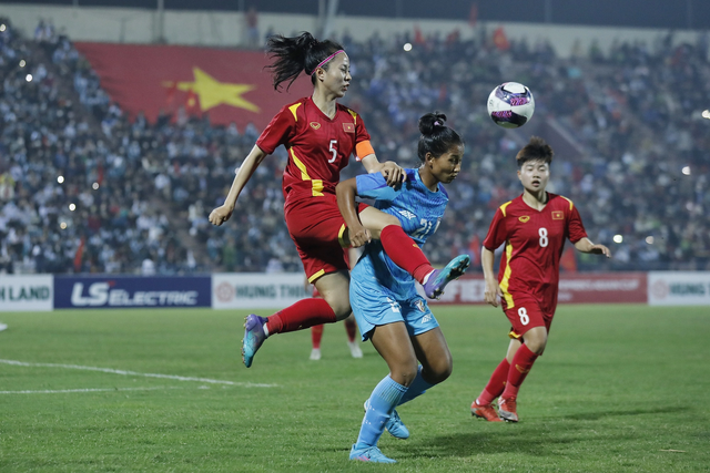 Cầm hòa U20 nữ Ấn Độ, U20 nữ Việt Nam giành vé dự VCK châu Á 2024 - Ảnh 3.