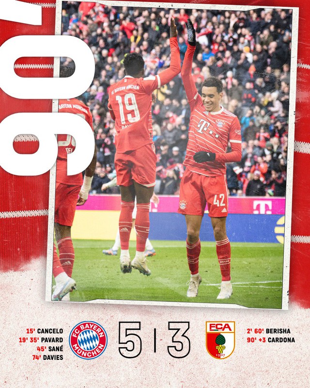 Bayern Munich giành chiến thắng trước Augsburg | Vòng 24 Bundesliga   - Ảnh 2.