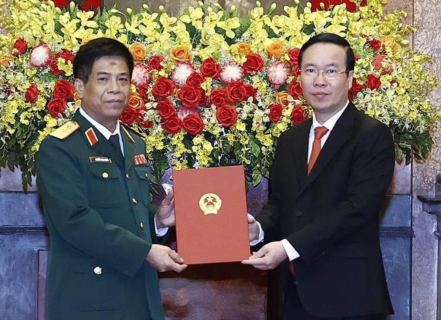 Phó Tổng Tham mưu trưởng Quân đội Nguyễn Văn Nghĩa được thăng quân hàm - Ảnh 1.