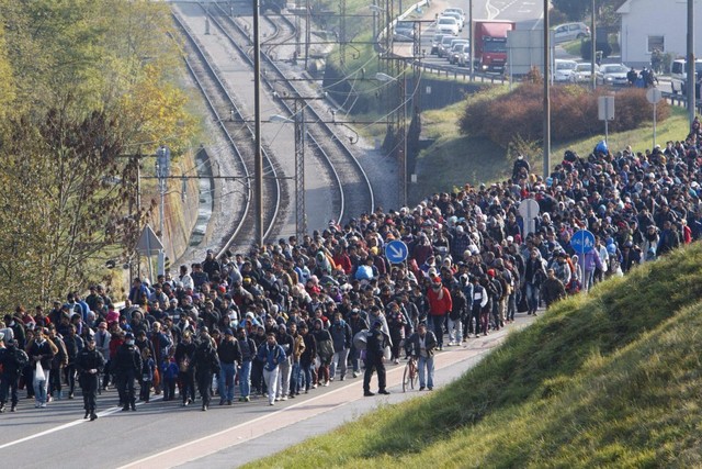 Áo và Slovenia tăng cường tuần tra biên giới chung để ngăn chặn dòng người di cư - Ảnh 1.