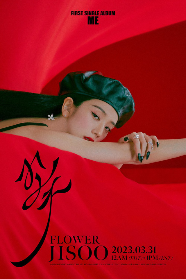 Jisoo (BLACKPINK) đẹp quyến rũ trong poster ra mắt solo - Ảnh 1.