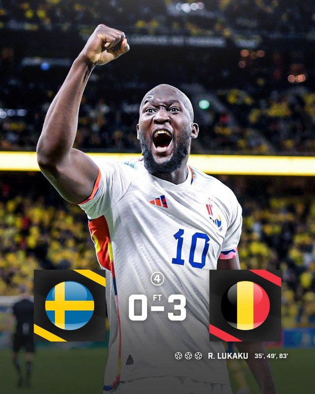 Vòng loại EURO 2024: Hà Lan thua đậm Pháp, Lukaku tỏa sáng giúp Bỉ đại thắng Thụy Điển   - Ảnh 2.