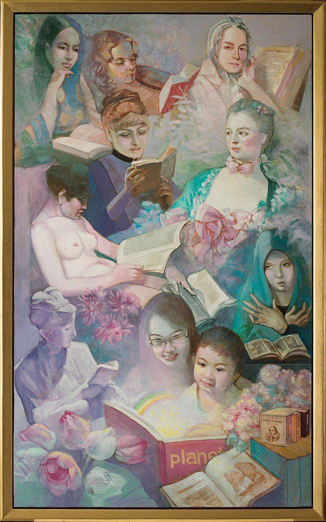 Nét đẹp từ triển lãm tranh  “Phụ nữ đọc sách” - Ảnh 5.