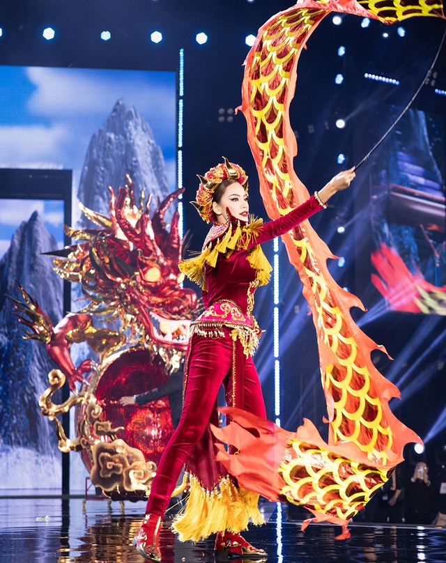 Vũ khúc Thiên Long cùng Lê Hoàng Phương toả sáng tại Hoa hậu Hoà bình quốc tế 2023 - Ảnh 4.