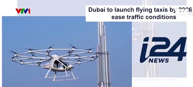 Dubai sẽ đưa taxi bay vào hoạt động thương mại từ năm 2026 - Ảnh 1.