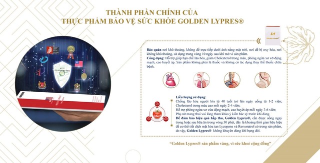 Golden Lypres® - sản phẩm vì sức khỏe cộng đồng - Ảnh 2.