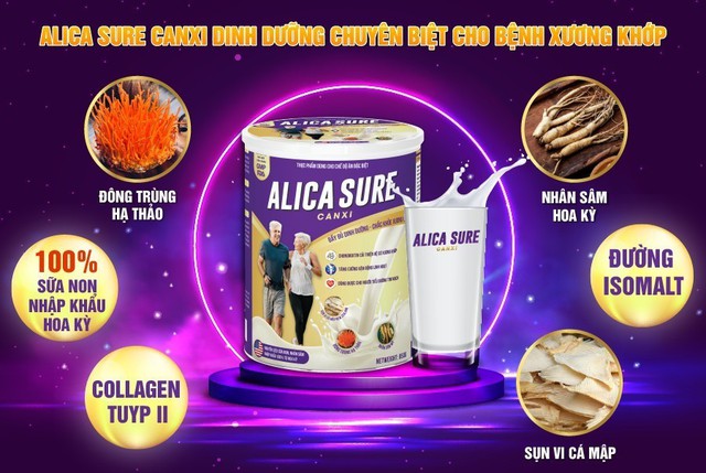 Alica Sure Canxi - Dinh dưỡng tối ưu cho người bệnh xương khớp - Ảnh 2.