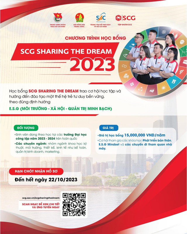 Phát động học bổng SCG Sharing The Dream 2023 với tổng giá trị 2,7 tỷ đồng - Ảnh 1.