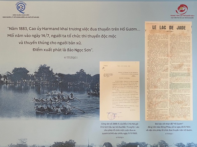 Triển lãm Hồ Gươm, giao lộ Đông - Tây”: Nhìn lại quá trình thay đổi diện mạo của Hồ Gươm - Ảnh 4.