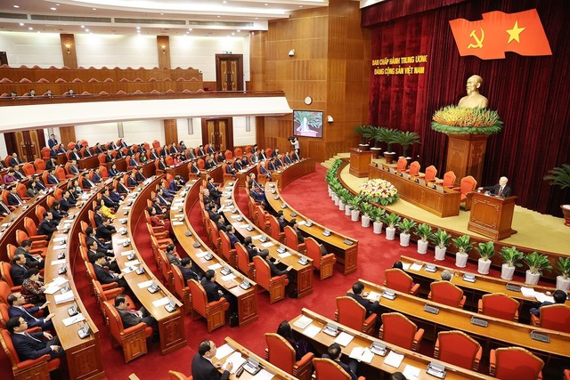 Bế mạc Hội nghị lần thứ 8 Ban Chấp hành Trung ương Đảng khóa XIII - Ảnh 1.