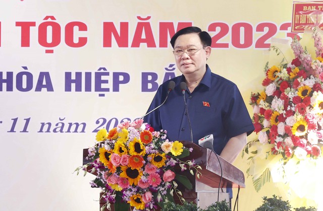 Chủ tịch Quốc hội Vương Đình Huệ dự Ngày hội Đại đoàn kết toàn dân tộc ở khu dân cư tại Đà Nẵng - Ảnh 3.