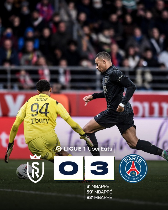 Mbappe lập hat-trick, PSG trở lại ngôi đầu Ligue 1 - Ảnh 1.
