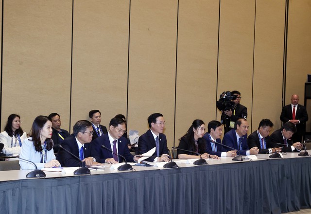 Chủ tịch nước Võ Văn Thưởng gặp gỡ, trao đổi với Liên minh Doanh nghiệp Hoa Kỳ - APEC - Ảnh 1.