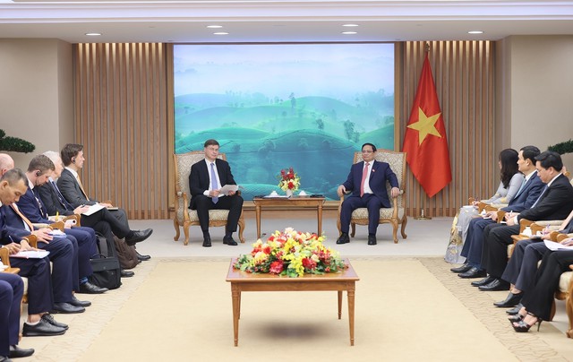 Thủ tướng Phạm Minh Chính tiếp Phó Chủ tịch Ủy ban châu Âu Valdis Dombrovski - Ảnh 2.