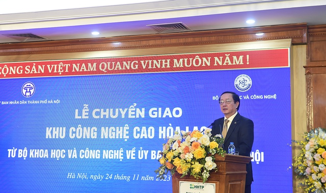 Chuyển giao Khu Công nghệ cao Hòa Lạc về UBND TP Hà Nội quản lý - Ảnh 2.