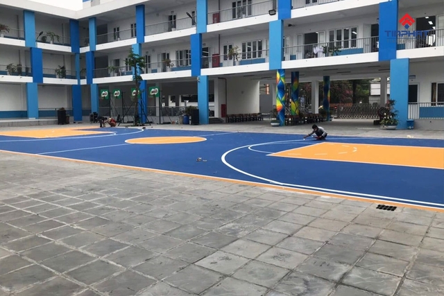 Quy trình thi công sân bóng rổ uy tín tại nhà thầu Tín Phát Sports - Ảnh 5.