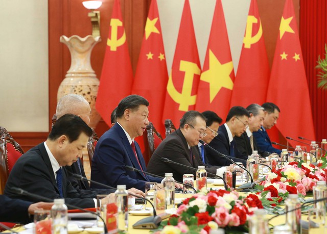 Tổng Bí thư Nguyễn Phú Trọng hội đàm với Tổng Bí thư, Chủ tịch nước Trung Quốc Tập Cận Bình - Ảnh 2.