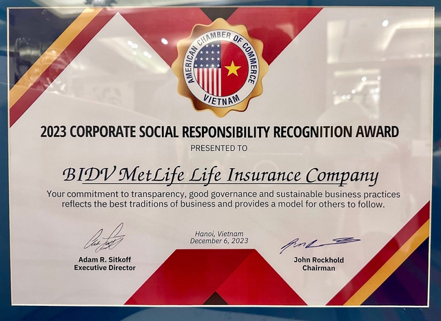 BIDV MetLife nhận giải thưởng AmCham CSR Awards 2023 với các nỗ lực vì cộng đồng - Ảnh 4.