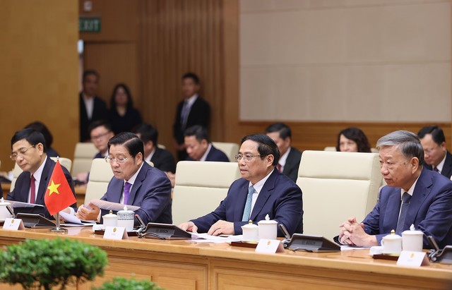 Thủ tướng Phạm Minh Chính hội kiến Tổng Bí thư, Chủ tịch nước Trung Quốc Tập Cận Bình - Ảnh 2.