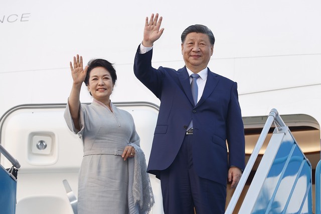 Tổng Bí thư Nguyễn Phú Trọng chia tay Tổng Bí thư, Chủ tịch nước Trung Quốc Tập Cận Bình - Ảnh 8.