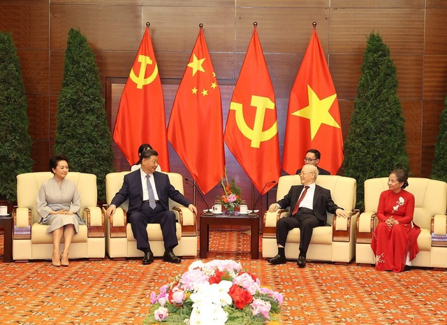 Tổng Bí thư Nguyễn Phú Trọng chia tay Tổng Bí thư, Chủ tịch nước Trung Quốc Tập Cận Bình - Ảnh 3.