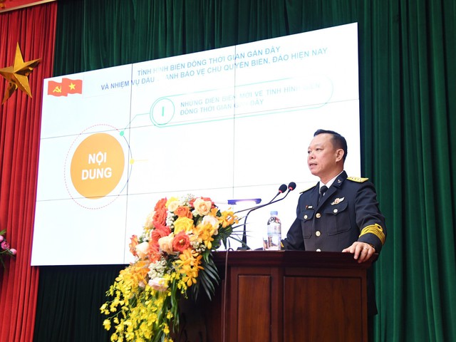 Vùng 1 Hải quân thông tin chuyên đề về biển, đảo tại tỉnh Hưng Yên - Ảnh 1.