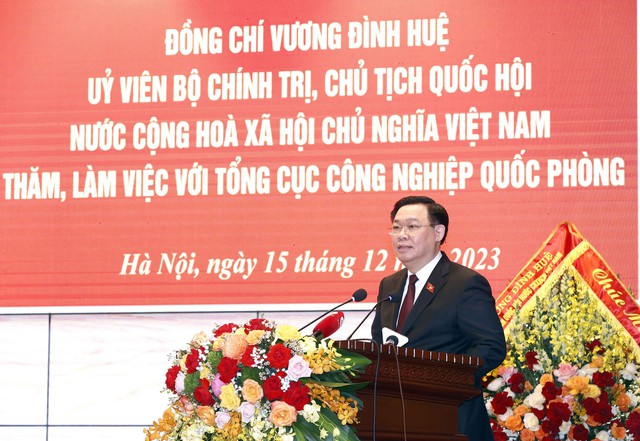 Chủ tịch Quốc hội Vương Đình Huệ: Xây dựng Tổng cục Công nghiệp Quốc phòng trong sạch, vững mạnh - Ảnh 2.