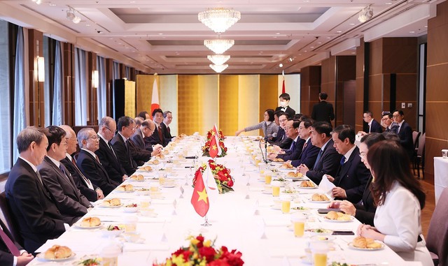 Thủ tướng Phạm Minh Chính gặp Chủ tịch Hội đồng Ngoại giao nhân dân Nhật Bản - Ảnh 1.