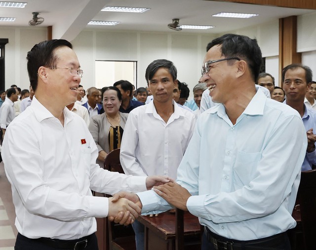Chủ tịch nước tiếp xúc cử tri TP Đà Nẵng - Ảnh 1.