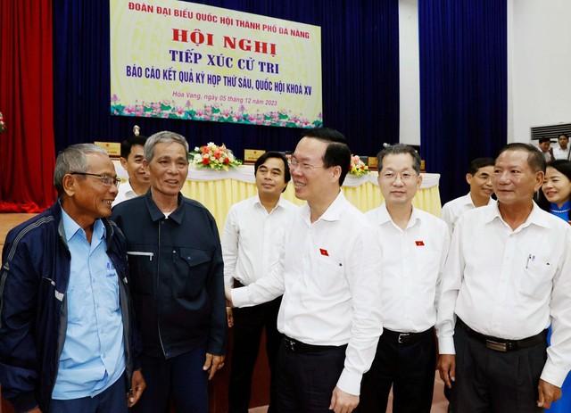 Chủ tịch nước tiếp xúc cử tri TP Đà Nẵng - Ảnh 2.