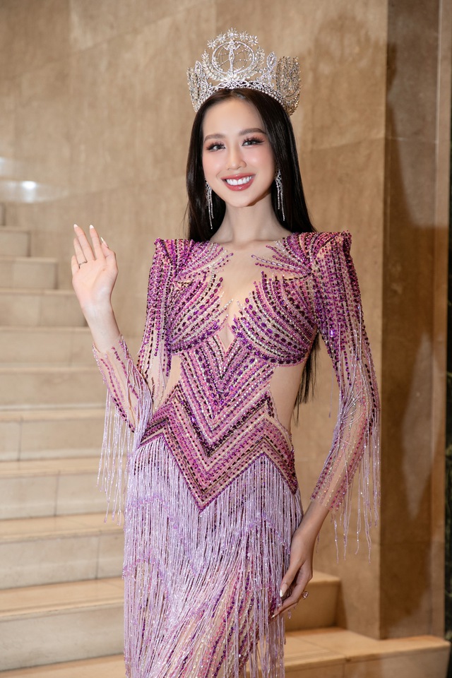 Lý do Hoa hậu Bảo Ngọc xuất hiện trên bàn Họp báo Miss World Vietnam 2023 - Ảnh 6.
