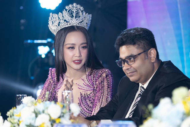 Lý do Hoa hậu Bảo Ngọc xuất hiện trên bàn Họp báo Miss World Vietnam 2023 - Ảnh 4.