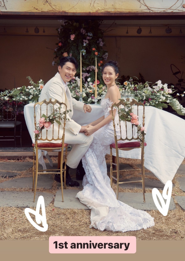 Son Ye Jin kỉ niệm 1 năm ngày cưới với Hyun Bin - Ảnh 1.