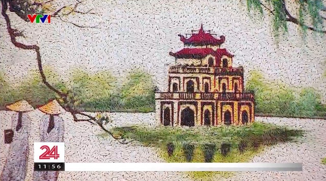Những bức tranh gạo lan tỏa vẻ đẹp Việt Nam - Ảnh 2.