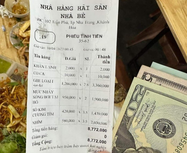 Vụ 3 du khách Trung Quốc ăn hải sản hết 8,7 triệu đồng: Kiểm tra nhà hàng bị tố chặt chém - Ảnh 2.