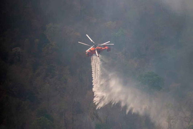 Cháy rừng đe dọa công viên quốc gia Khao Yai của Thái Lan - Ảnh 1.
