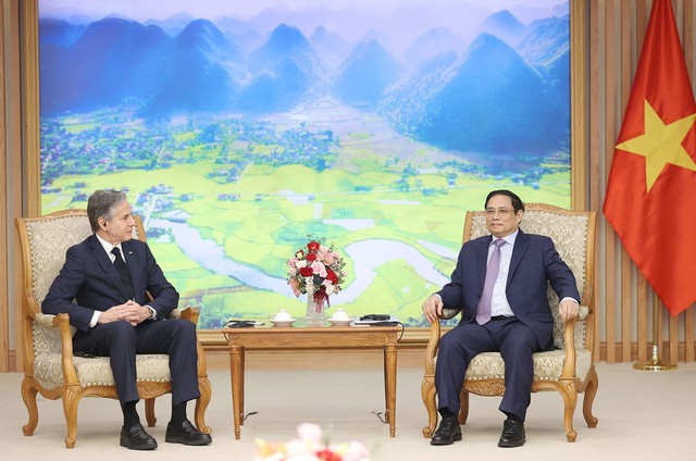 Thủ tướng Phạm Minh Chính tiếp Ngoại trưởng Mỹ Antony Blinken - Ảnh 2.