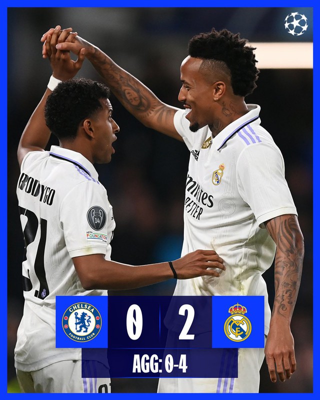 Kết quả tứ kết Champions League sáng 19/4: Real Madrid và AC Milan vào bán kết   - Ảnh 1.
